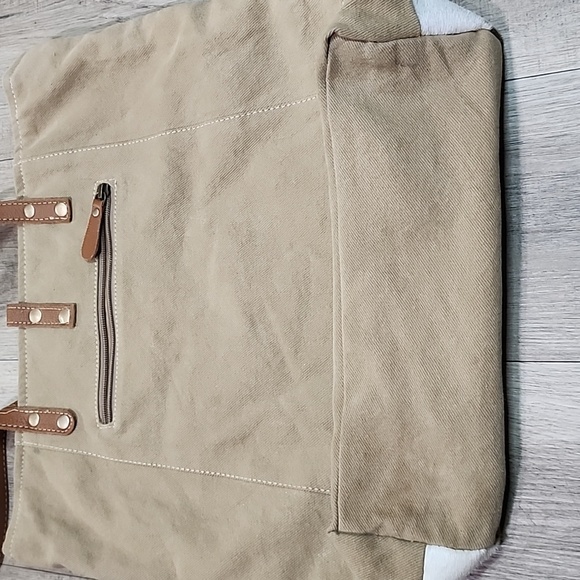 Myra Bag leather cotton geometric bag - Picture 5 of 9